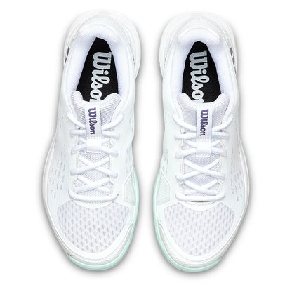 Juniors' Rush Pro L Tennis Shoes White and Bay