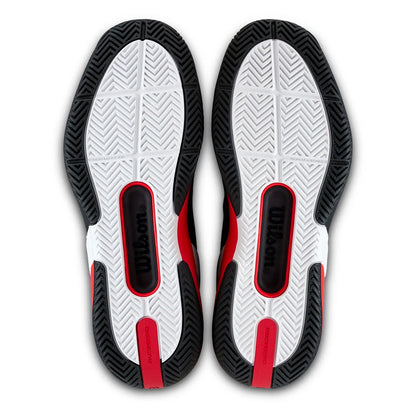 Men's Rush Pro 5 Tennis Shoes Black and Infrared