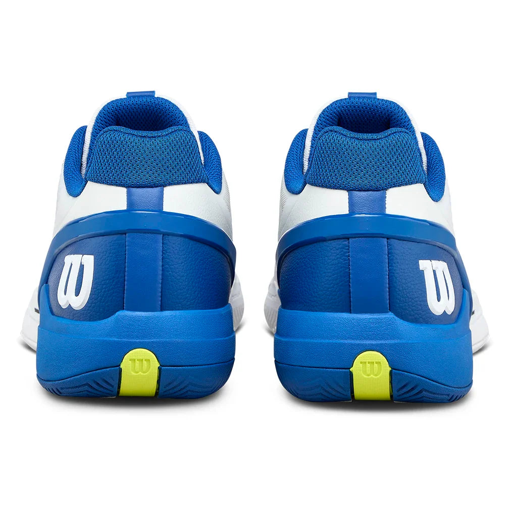 Men's Rush Pro 5 Tennis Shoes White and Deja Vu Blue