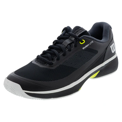 Men's Rush Lite 5 Tennis Shoes Black and White