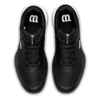 Men's CourtGlide Tennis Shoes Black and Warm Taupe