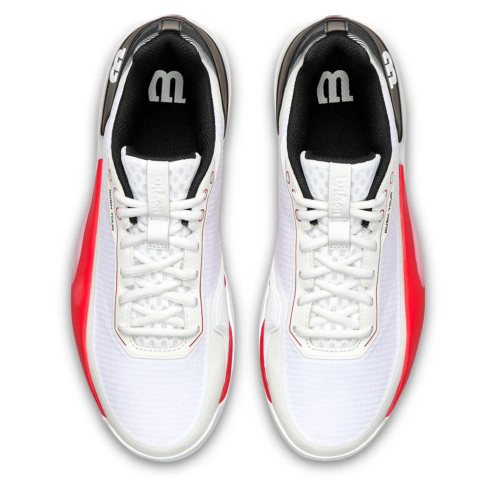 Men's Rush Tour 5 Clay Tennis Shoes White and Black