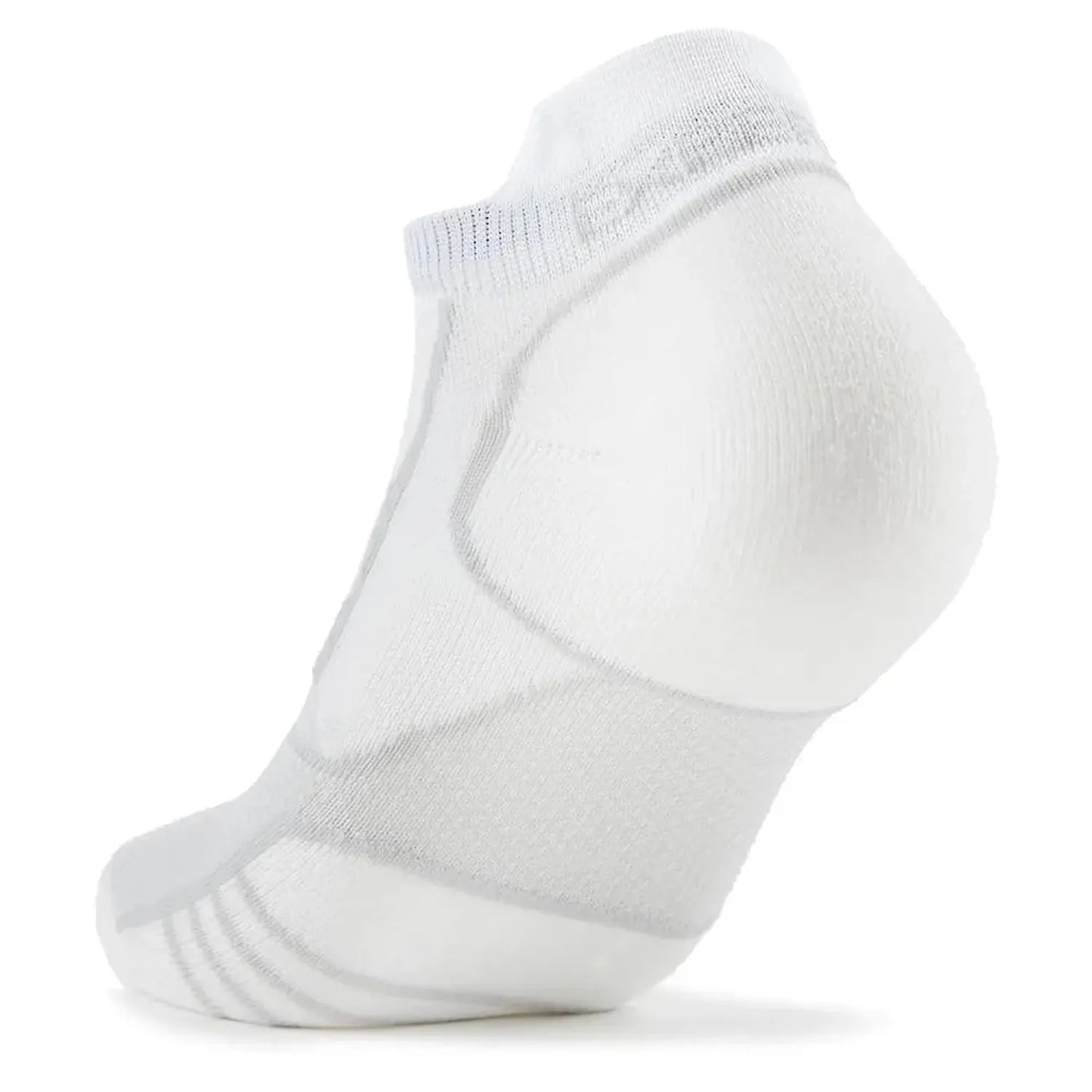 Experia Ultra Light Cushion No Show Tab Tennis Socks White