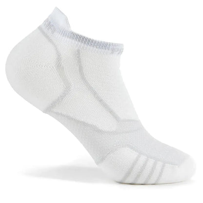 Experia Ultra Light Cushion No Show Tab Tennis Socks White