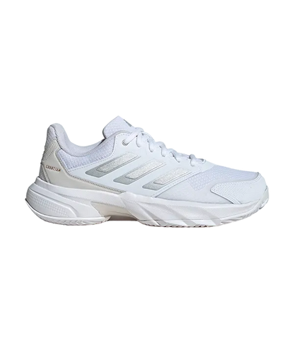 Padel Shoes Adidas CourtJam Control 3 CL Mujer Blanco/Gris 2025