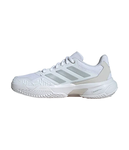 Padel Shoes Adidas CourtJam Control 3 CL Mujer Blanco/Gris 2025