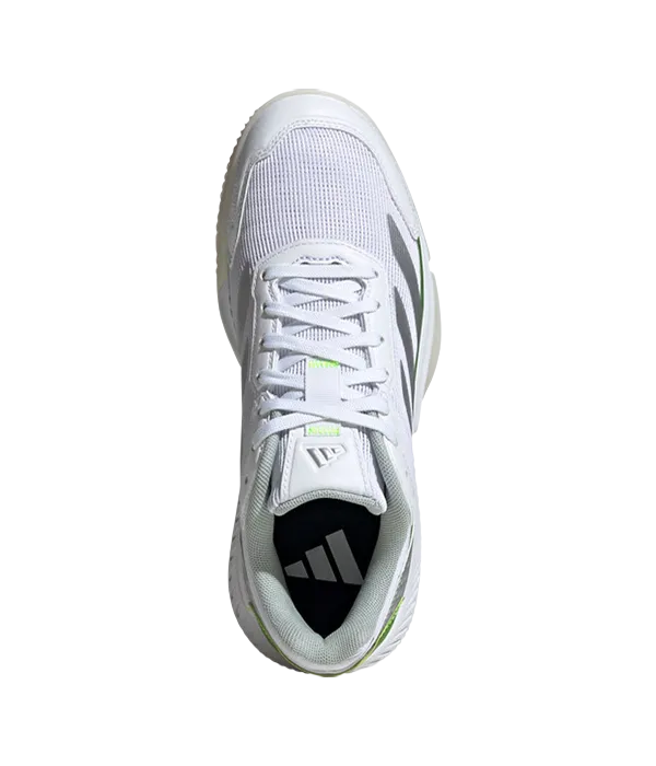 Padel Shoes Adidas Courtquick Blanco/Verde Mujer 2025