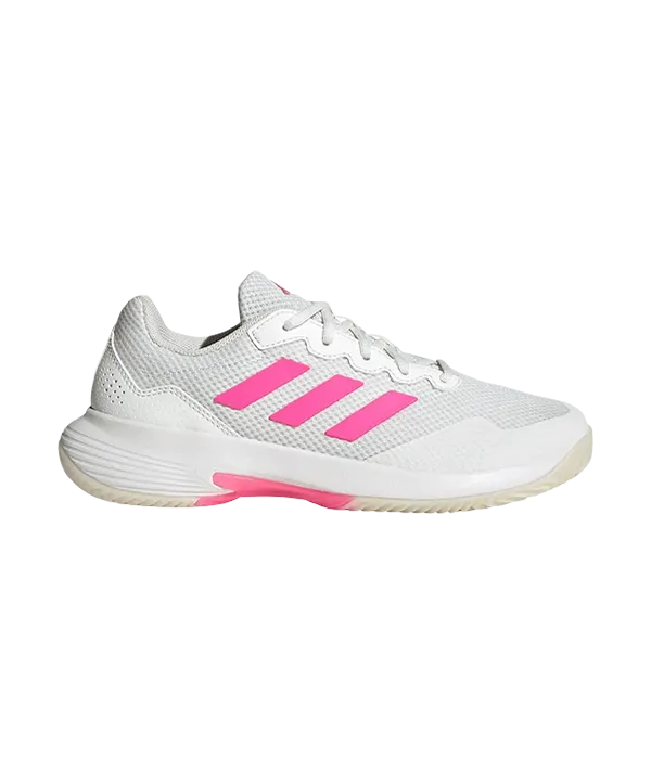 Padel Shoes Adidas GameCourt 2 Mujer Blanco/Rosa 2025