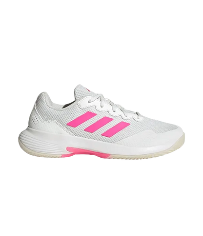 Padel Shoes Adidas GameCourt 2 Mujer Blanco/Rosa 2025