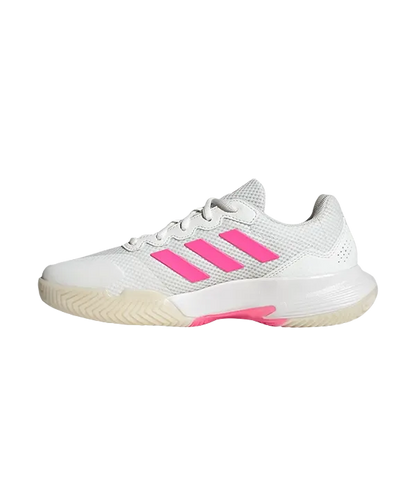 Padel Shoes Adidas GameCourt 2 Mujer Blanco/Rosa 2025