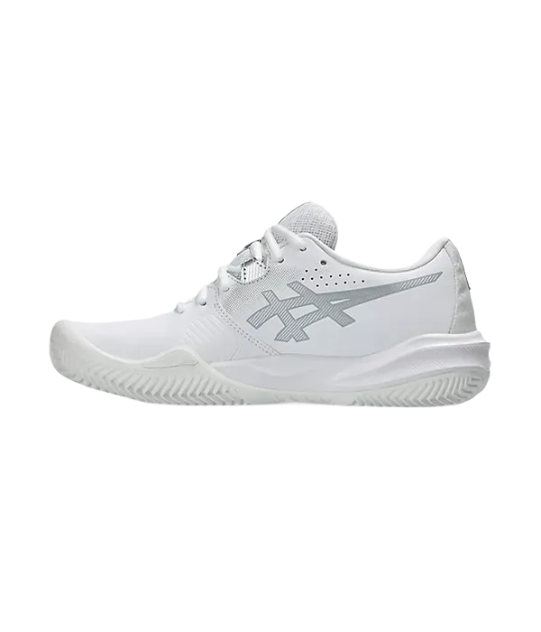 Padel Shoes Asics Challenger 15 Clay Mujer White/Pure Silver 2025