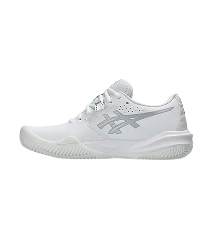 Padel Shoes Asics Challenger 15 Clay Mujer White/Pure Silver 2025