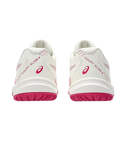 Padel Shoes Asics Court Slide 4 Cream/Bright Rose Mujer 2025