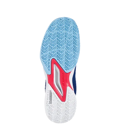 Padel Shoes Babolat Jet Premura 2 Junior Boy Blue/Poppy Red