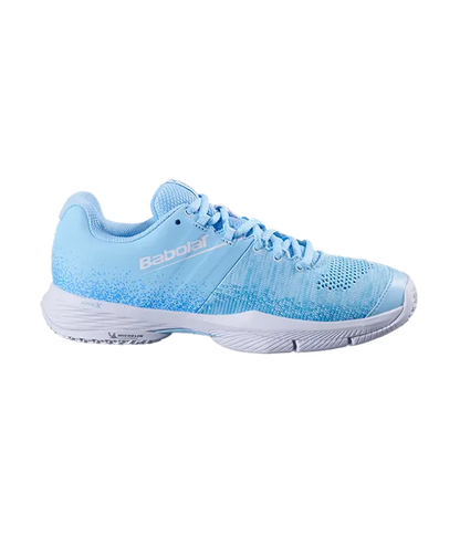 Padel Shoes Babolat Sensa Sky Blue/Tigerlily Mujer 2025