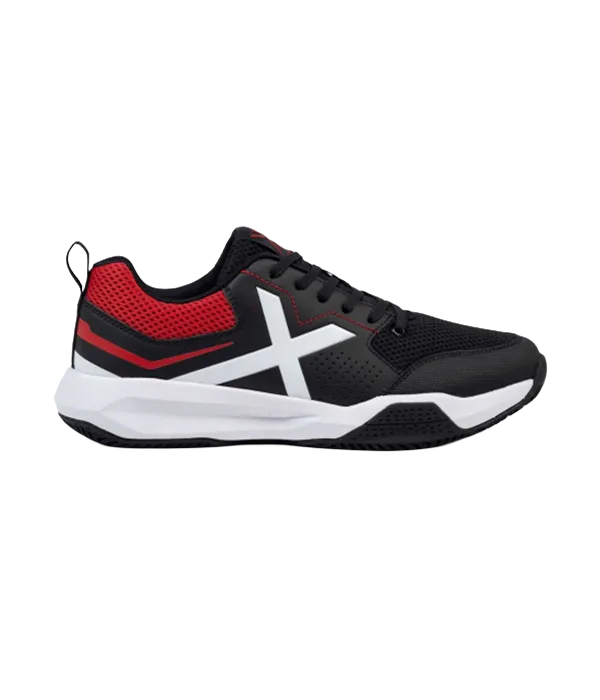 Padel Shoes Munich Focus 02 Negro/Rojo 2025