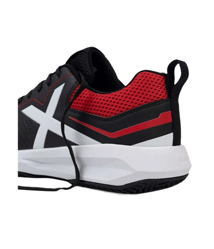 Padel Shoes Munich Focus 02 Negro/Rojo 2025