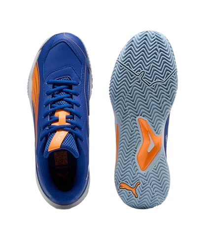 Padel Shoes Puma Nova Smash Vivid Blue/White/Hit Fire 2025
