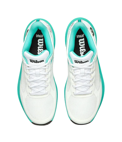 Padel Shoes Wilson Hurakn Lite White/Turquoise/Black Mujer 2025