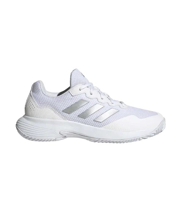 Padel Shoes Adidas GameCourt 2 Mujer Blanco