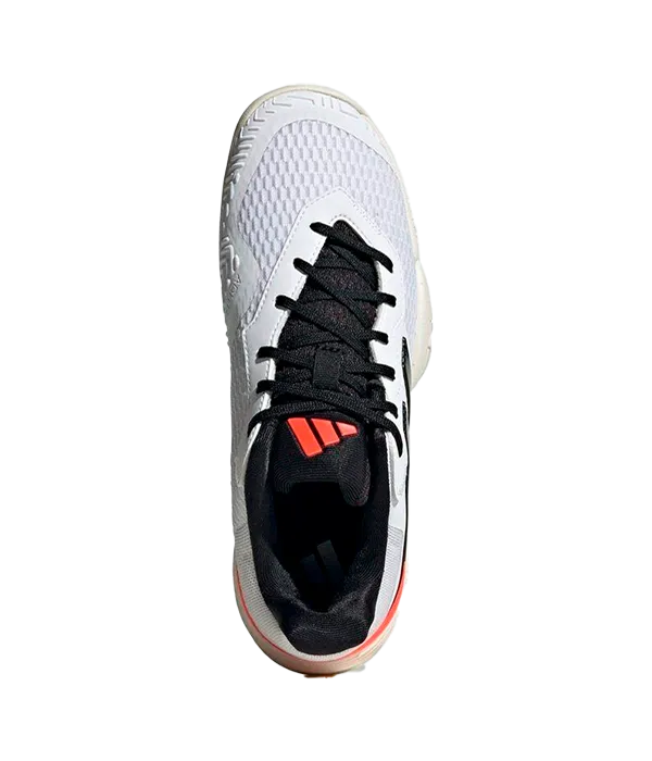 Padel Shoes Adidas Barricade Kids White Rojo