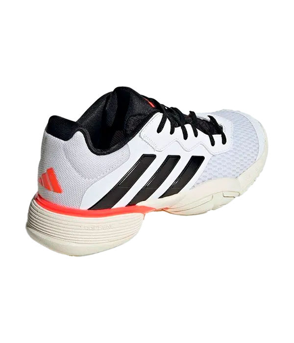 Padel Shoes Adidas Barricade Kids White Rojo