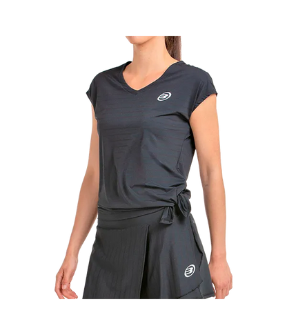 Camiseta Bullpadel Adoros Mujer Negro 2025
