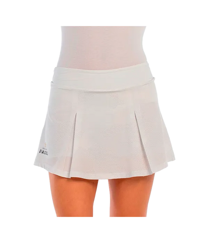 Falda Bullpadel Adoso White 2025 Premier Padel
