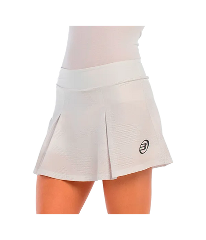 Falda Bullpadel Adoso White 2025 Premier Padel