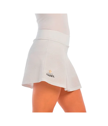 Falda Bullpadel Adoso White 2025 Premier Padel