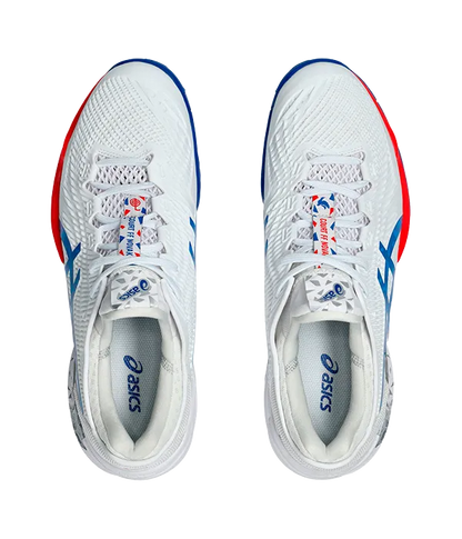 Padel Shoes Asics Court FF 3 Novak Clay White/Asics Blue