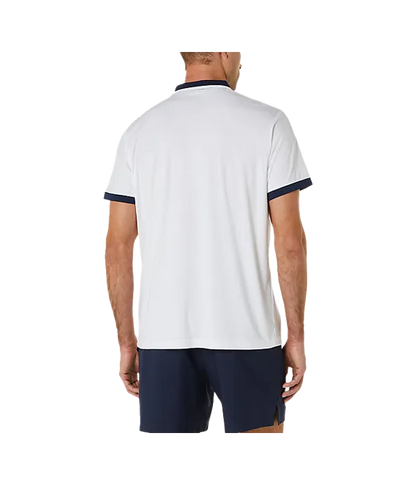 Polo Asics Court Blanco/Azul marino