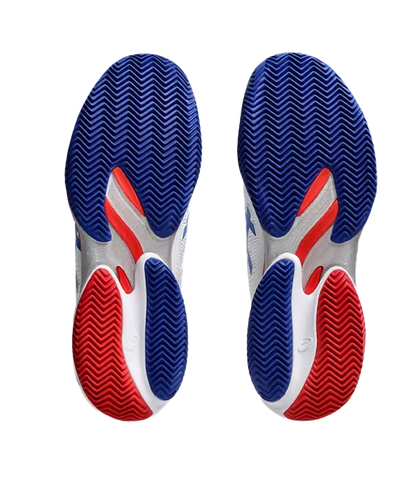 Padel Shoes Asics Court FF 3 Novak Clay White/Asics Blue