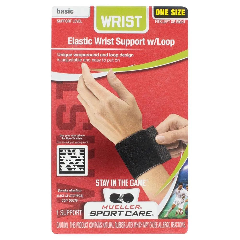 Black Wrist Support with LoopTienda Tennis