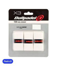 Overgrips Bullpadel GB1603 Thin White (Pack x3)