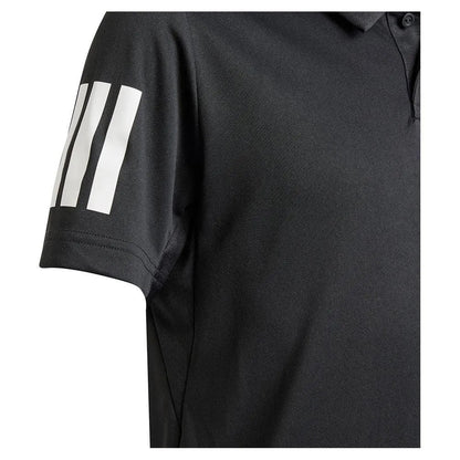 Boys' Club 3 Stripe Tennis Polo BlackTienda Tennis
