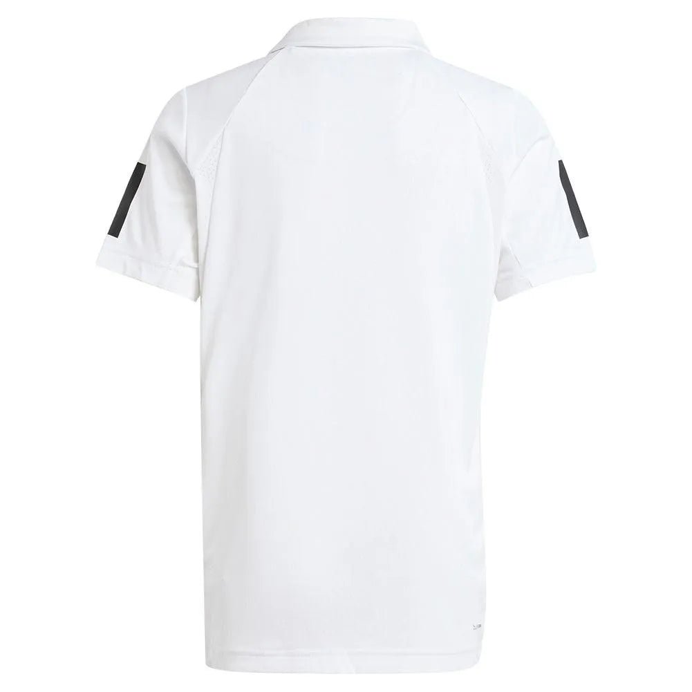 Boys' Club 3 Stripe Tennis Polo WhiteTienda Tennis