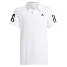 Boys' Club 3 Stripe Tennis Polo WhiteTienda Tennis