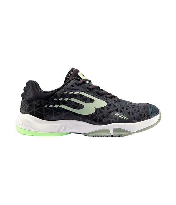 Padel Shoes Bullpadel Flow 24V Negro/Eucalipto