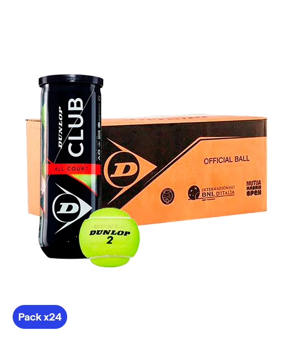 Box Balls  Dunlop Club All Court (Pack x24)