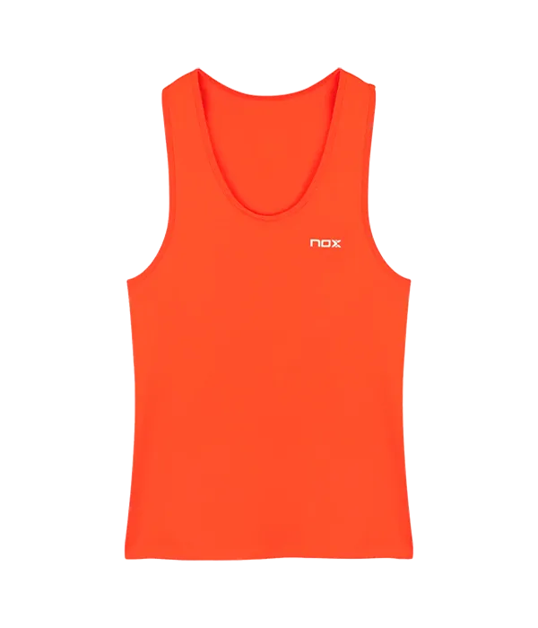Camiseta Tirantes NOX Team Fit Mujer Rojo