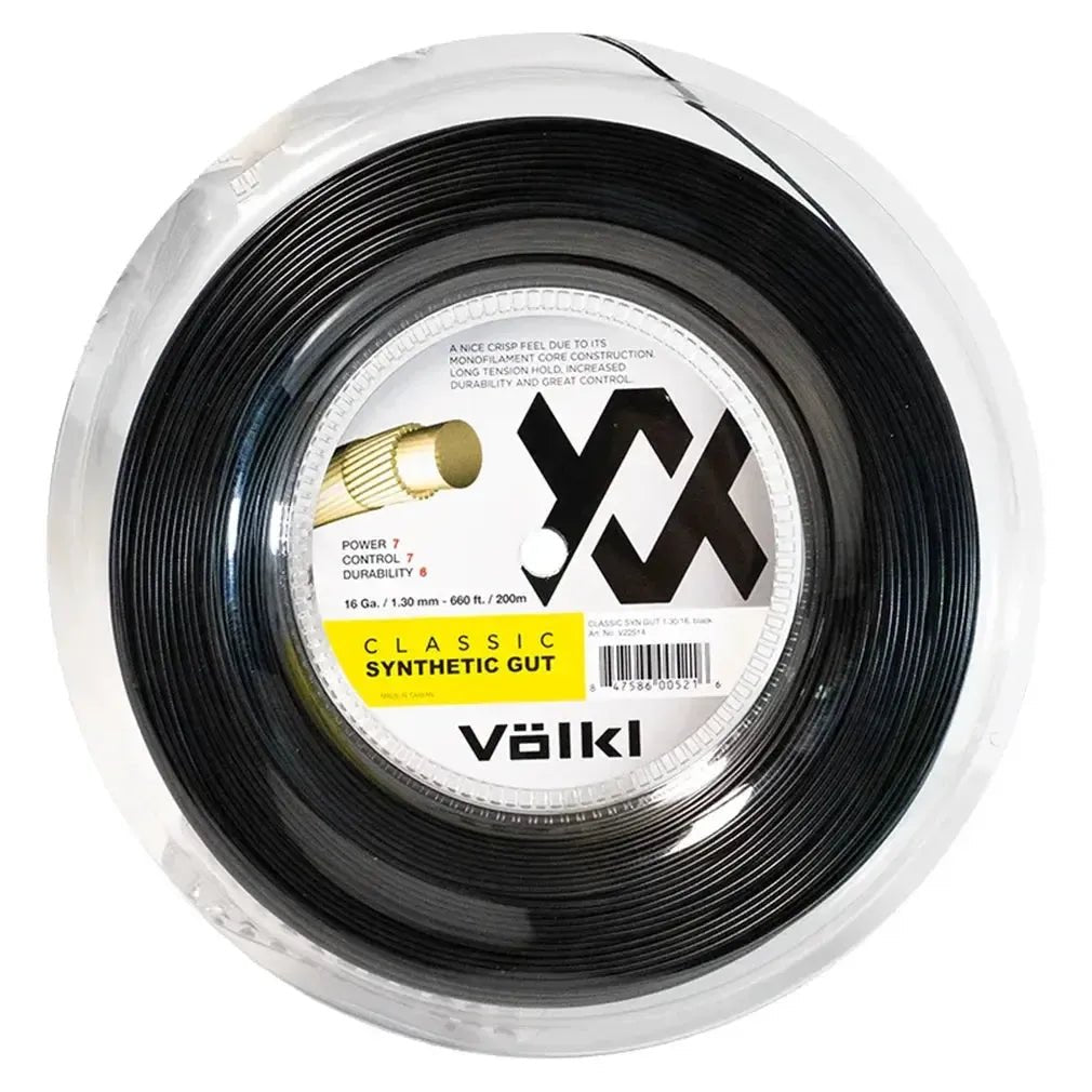 Classic Synthetic Gut 16G/1.30 Reel String BlackTienda Tennis