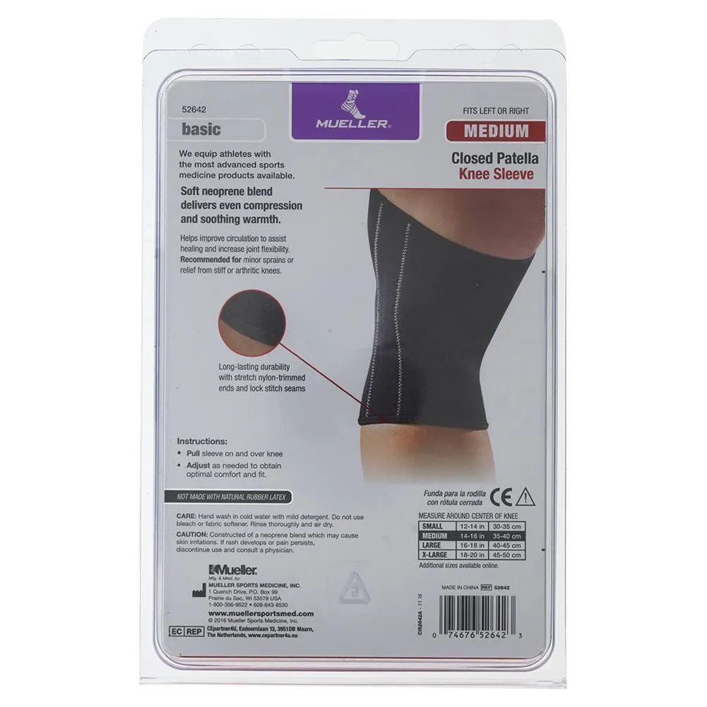 Closed Patella Knee Sleeve MediumTienda Tennis