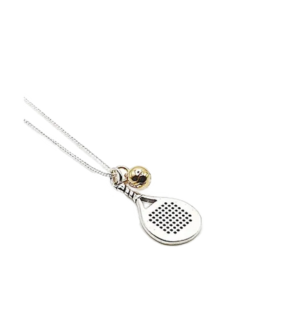 Colgante VdP Pala en Plata + Pelota en Oro