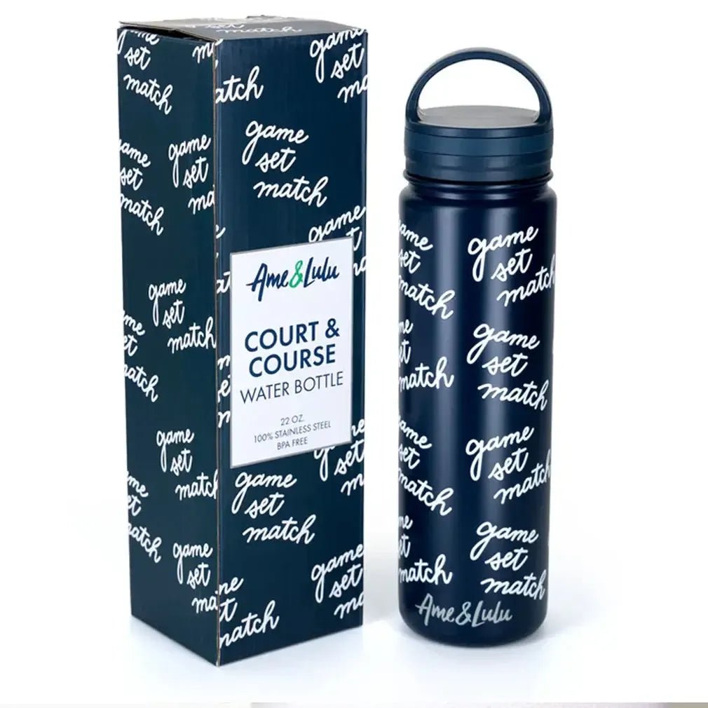 Court and Course Tennis Water BottleTienda Tennis