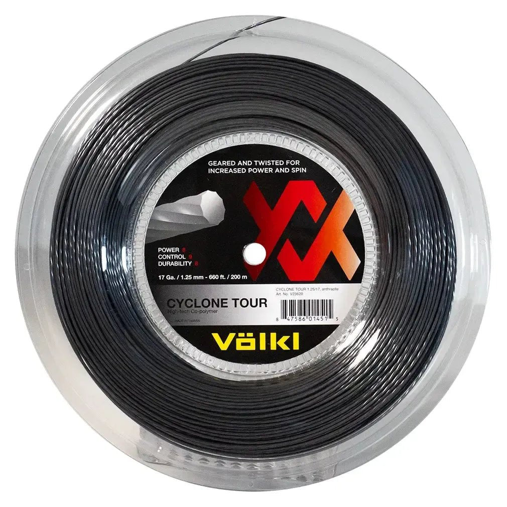 Cyclone Tour 17G Reel Tennis String AnthraciteTienda Tennis