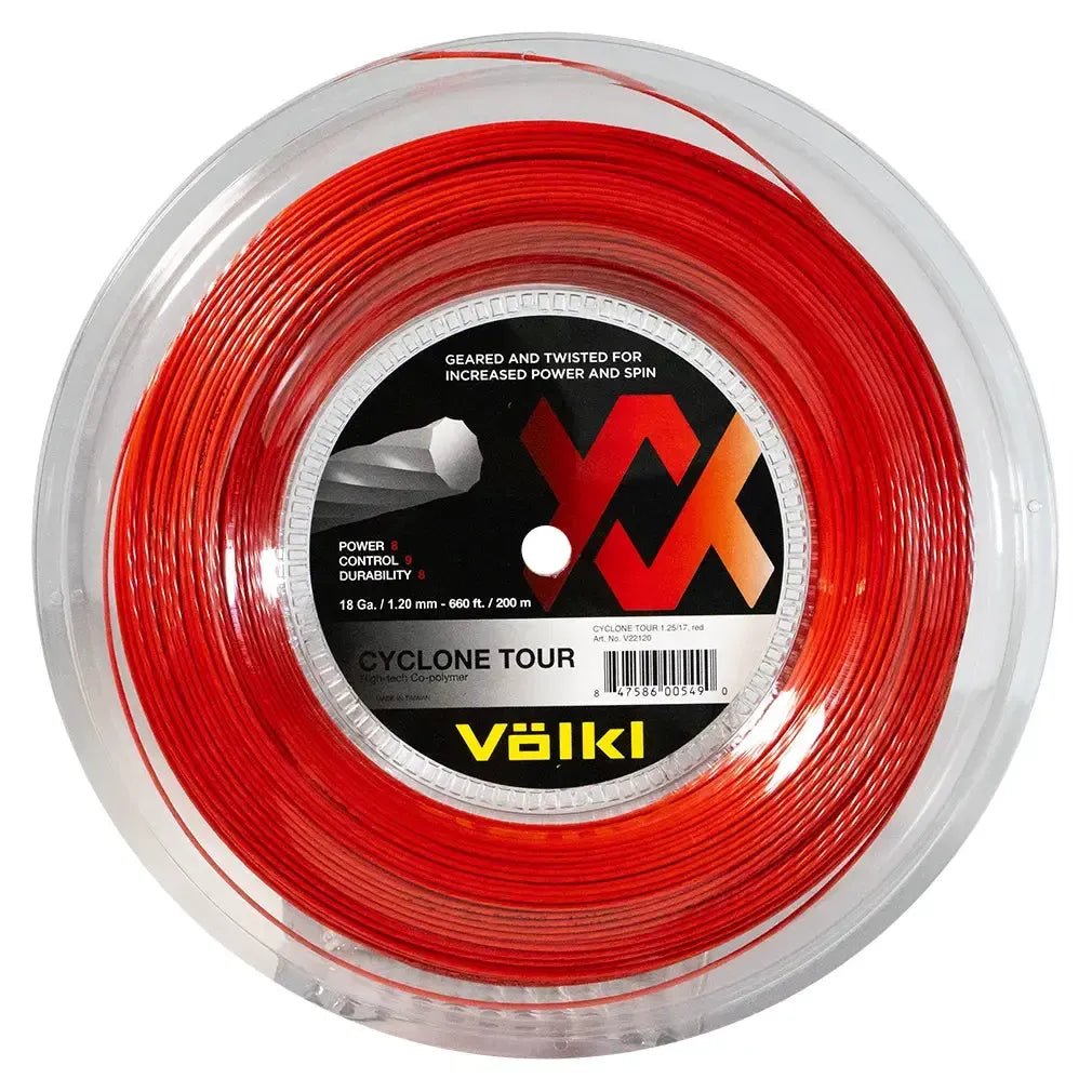 Cyclone Tour 18G/1.20MM Red Reel Tennis StringTienda Tennis