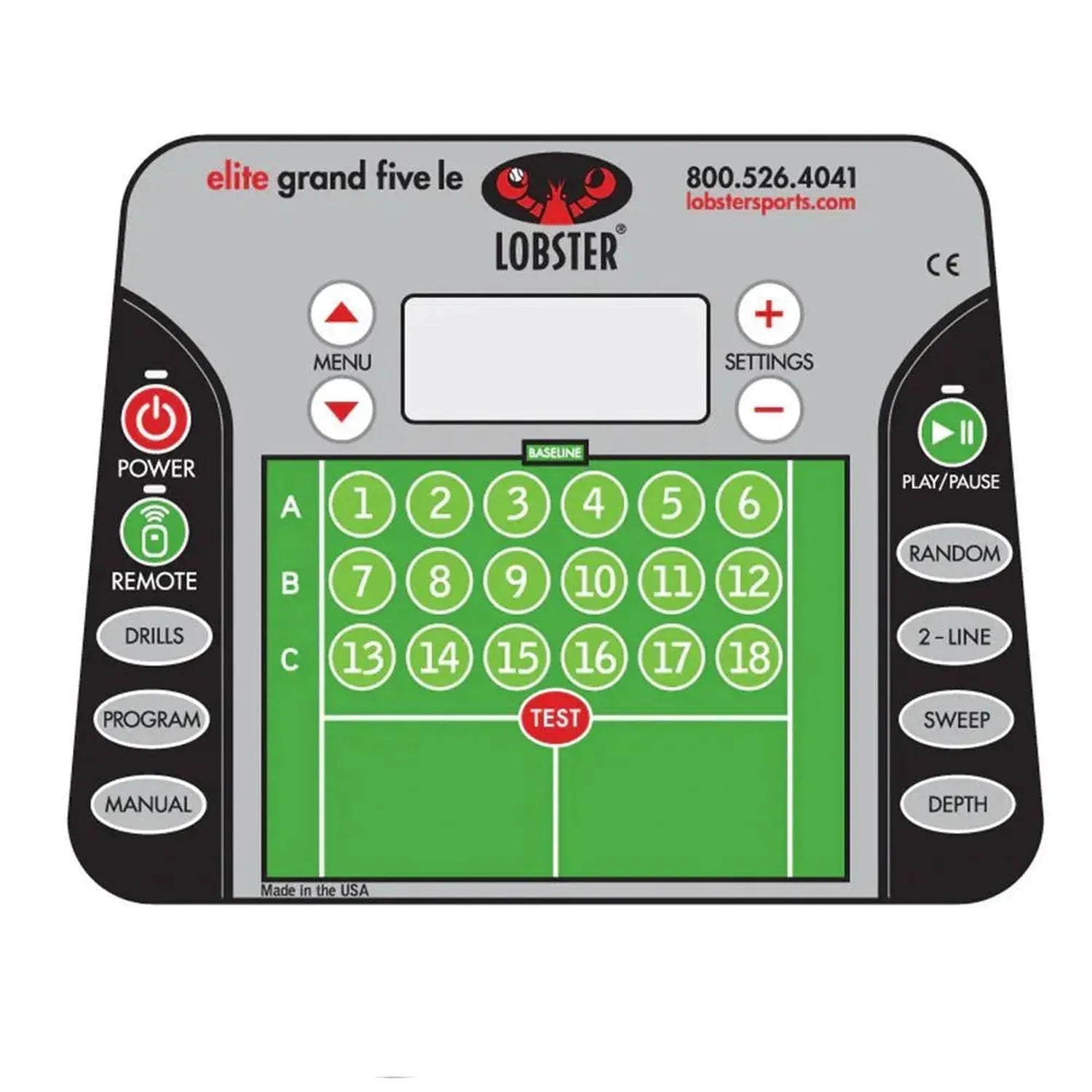 Elite Grand Five with 20 - Function Remove Control Ball MachineTienda Tennis