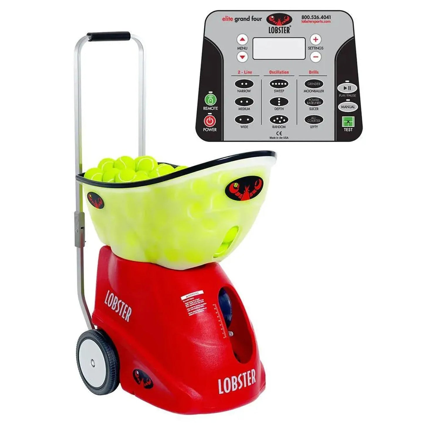 Elite Grand Four with 20 - Function Wi - Fi Remote Control for Apple Ball MachineTienda Tennis