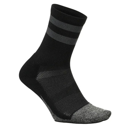 Elite Light Cushion Mini Crew Socks Black High Top StripeTienda Tennis